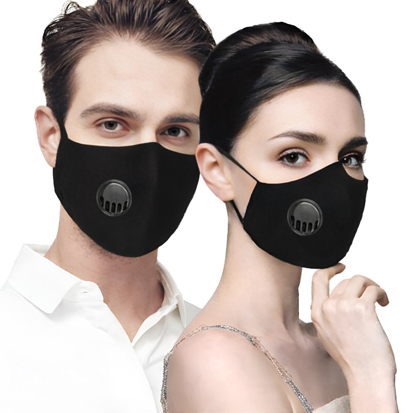 QUARANT N99 Anti-Pollution Reusable Cloth Face Mask with 5 Activated Carbon PM 2.5 Filters, 5 Nose Foam Strips