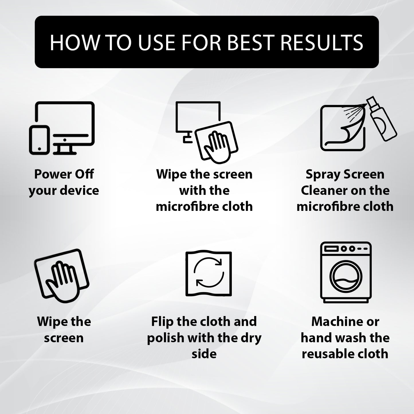 QUARANT 70% IPA Screen Cleaning Kit for Laptop, TV, Tablet, Mobile, Display & Lens (500 ml)