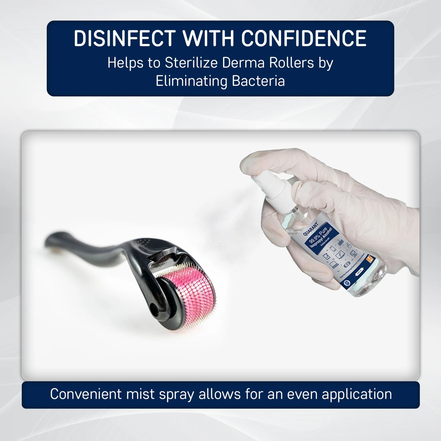 QUARANT 99.9% Pure Isopropyl Alcohol (IPA) for Rubbing or Cleaning Electronics & More, 100ml Spray Bottle (Pack of 2)