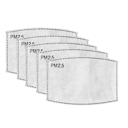 QUARANT PM 2.5 Activated Carbon Replaceable Filters for Mask and Balaclava (Pack of 5)