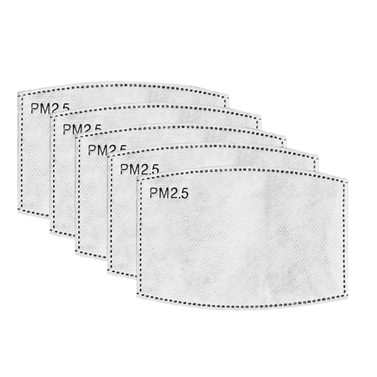 QUARANT PM 2.5 Activated Carbon Replaceable Filters for Mask and Balaclava (Pack of 5)