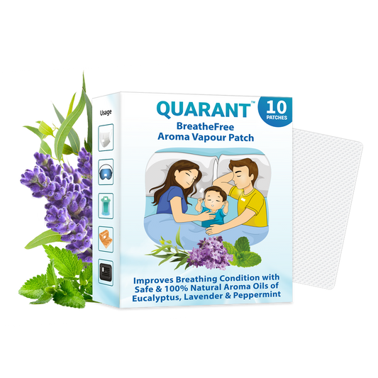 QUARANT BreatheFree 100% Natural Vapour Patch for Children & Adults (Pack of 10)