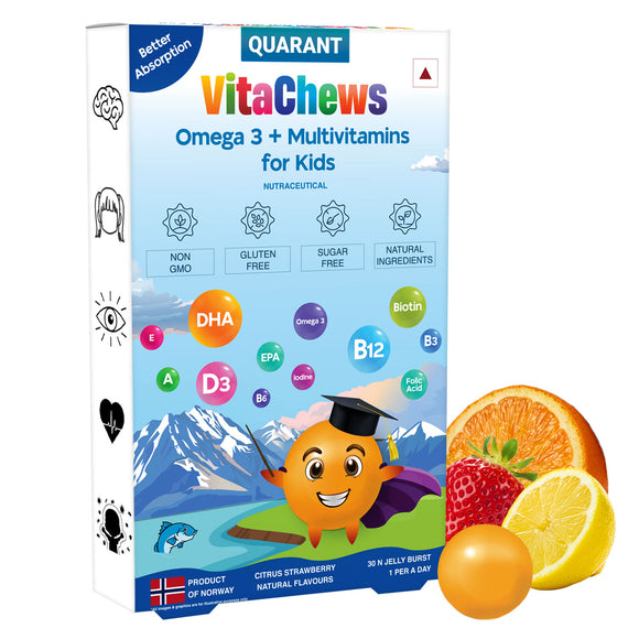 Omega 3 + Multivitamin for Kids (Pack of 30 Jelly Chews)