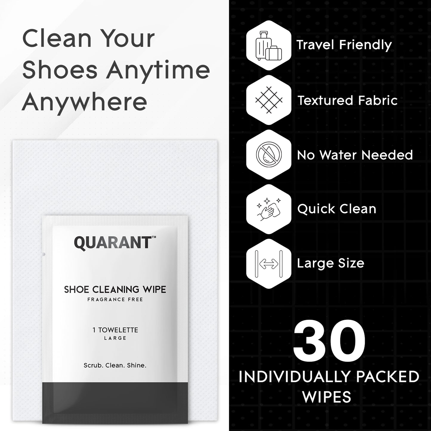 QUARANT Shoe Cleaning Wipes