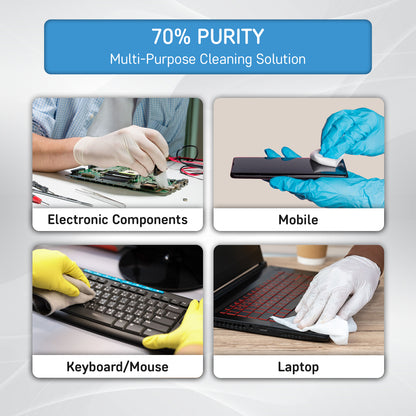 QUARANT 70% Isopropyl Alcohol (IPA) for Cleaning & Disinfecting, 500ml Trigger Spray Bottle