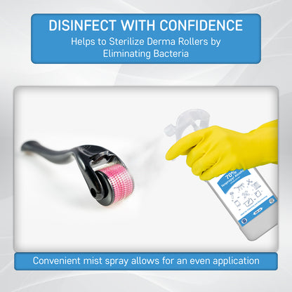 QUARANT 70% Isopropyl Alcohol (IPA) for Cleaning & Disinfecting, 500ml Trigger Spray Bottle