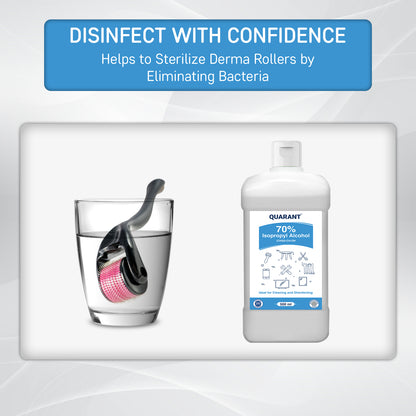 QUARANT 70% Isopropyl Alcohol (IPA) for Cleaning & Disinfecting, 500ml Flip-Top Bottle