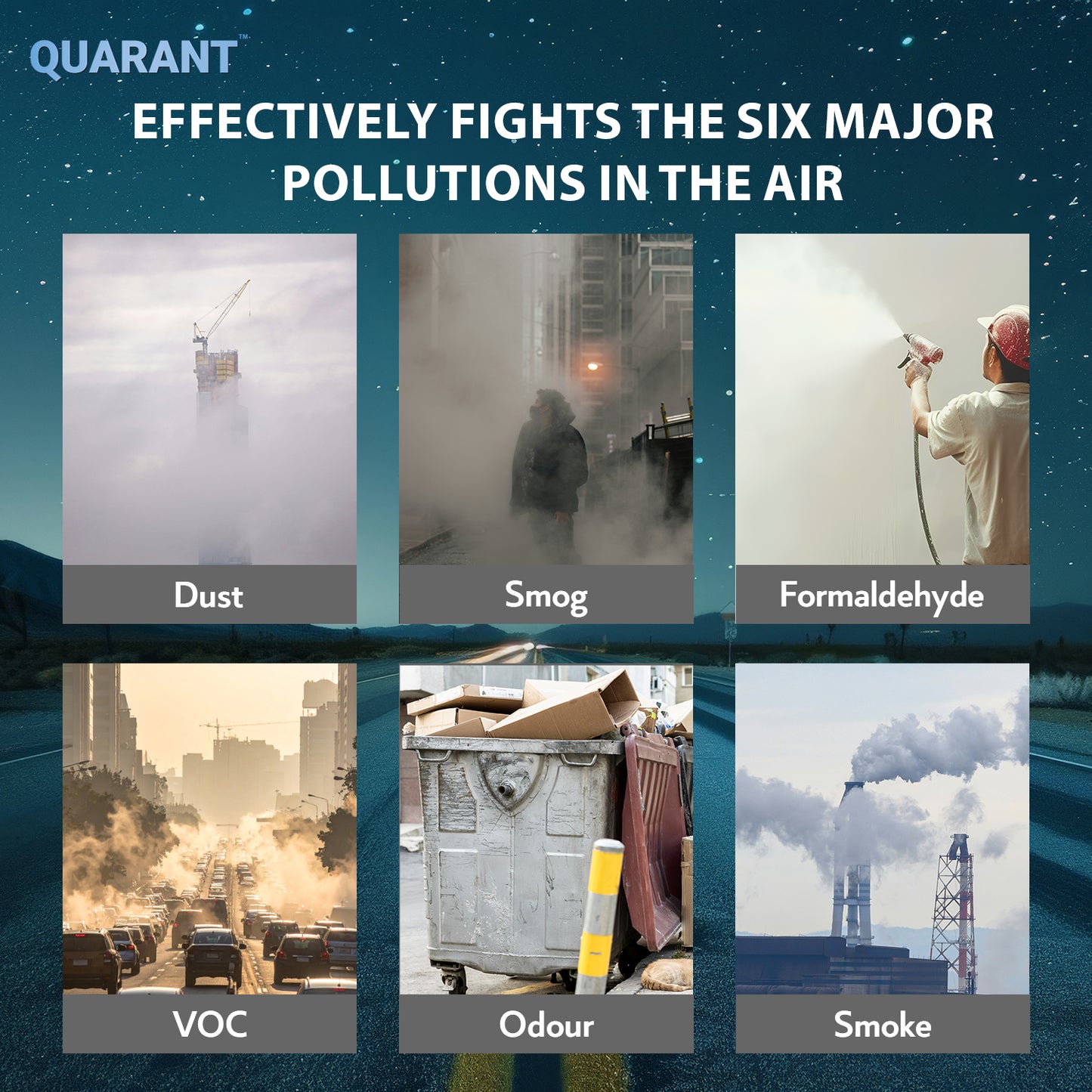 QUARANT Balaclava Full Face Mask with PM 2.5 Filter Pocket, Includes 2 Replaceable PM 2.5 Activated Carbon Filters Filters (Black) for Unisex