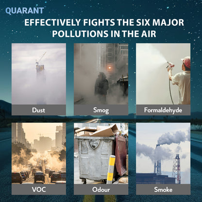 QUARANT Balaclava Full Face Mask with PM 2.5 Filter Pocket, Includes 2 Replaceable PM 2.5 Activated Carbon Filters Filters (Black) for Unisex