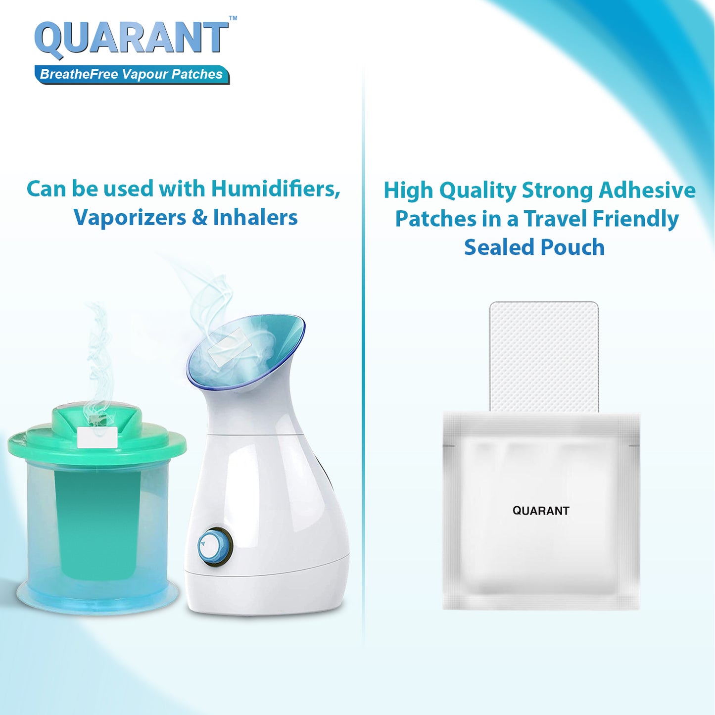 QUARANT BreatheFree 100% Natural Vapour Patch for Children & Adults (Pack of 10)