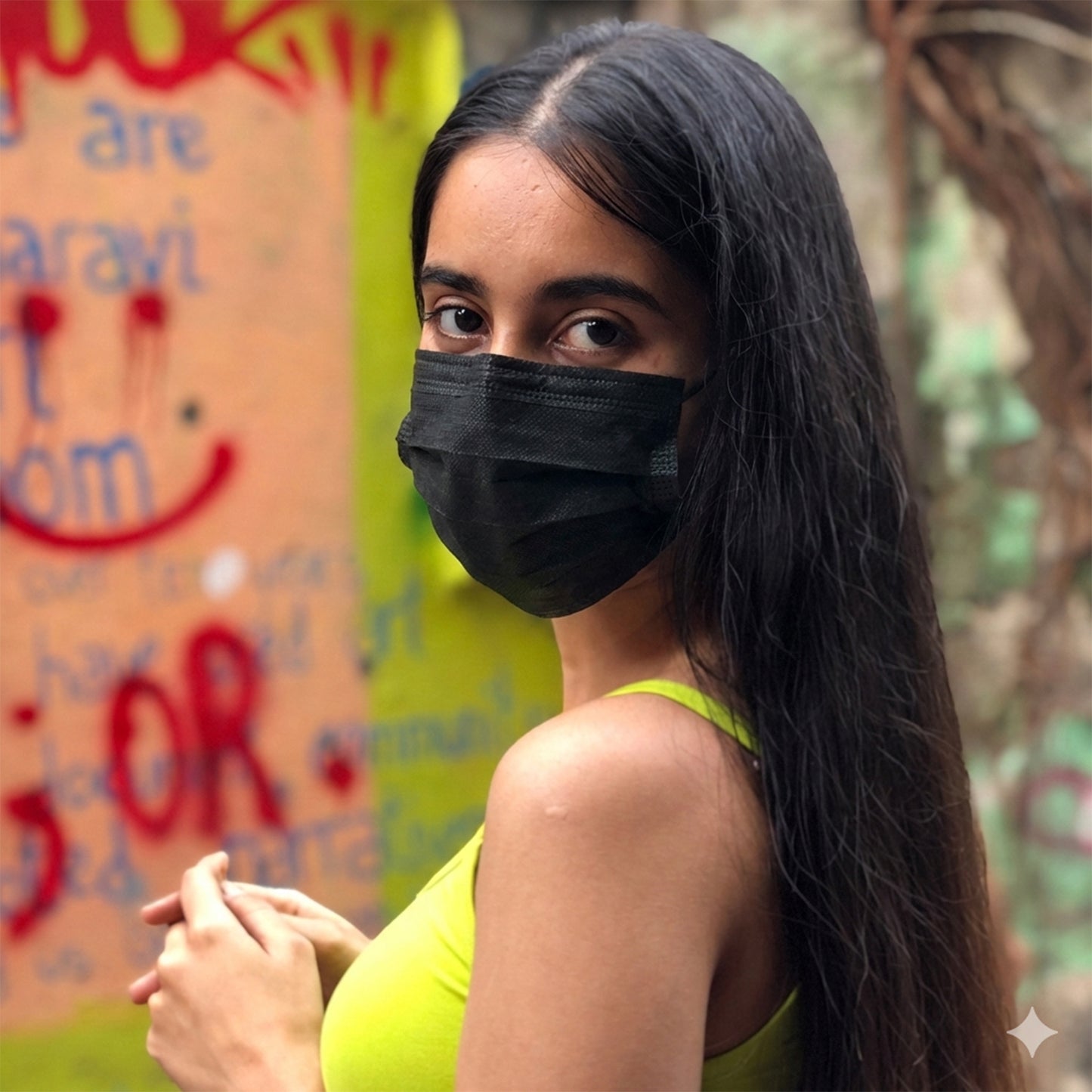 QUARANT 4 Ply Anti Pollution Activated Carbon Face Mask with Meltblown Fabric, Nose Clip & Reusable Travel Pouch (Black, Pack of 30)