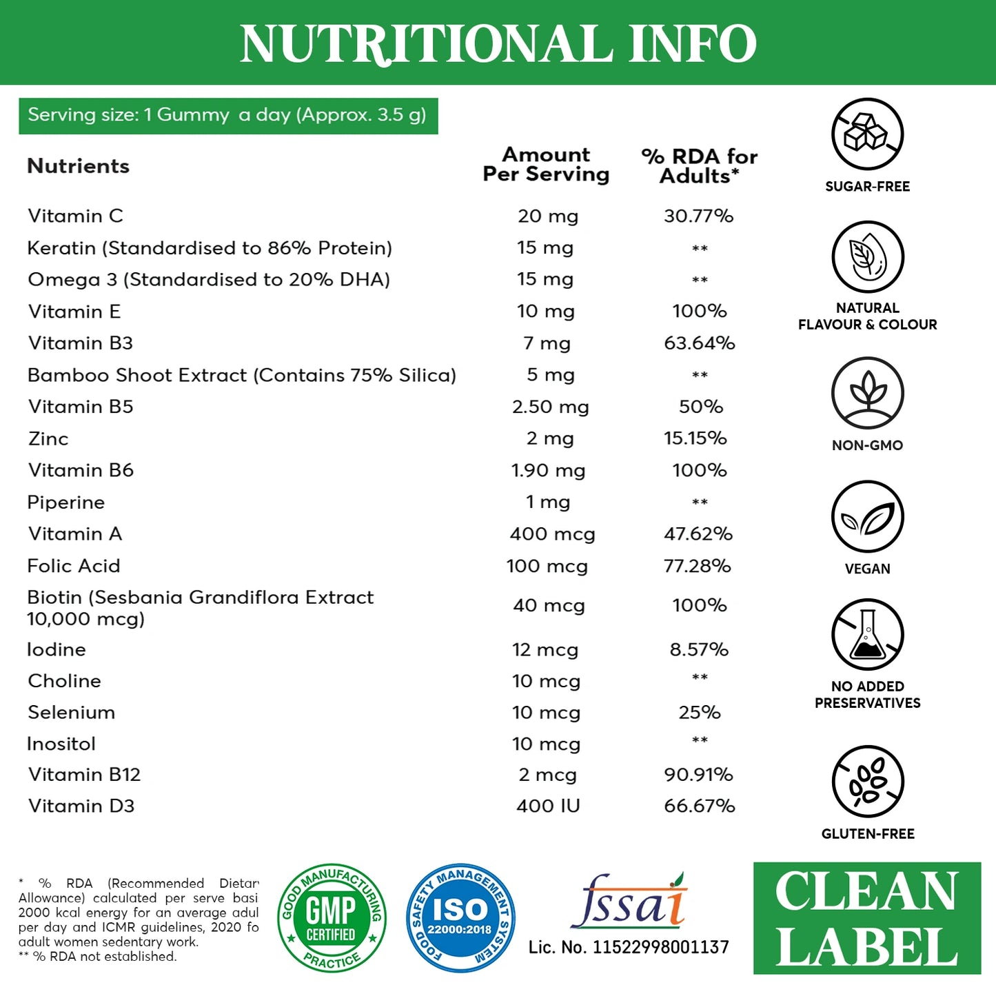 VitaChews Hair, Skin & Nails Multivitamin Gummies