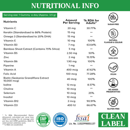 VitaChews Hair, Skin & Nails Multivitamin Gummies