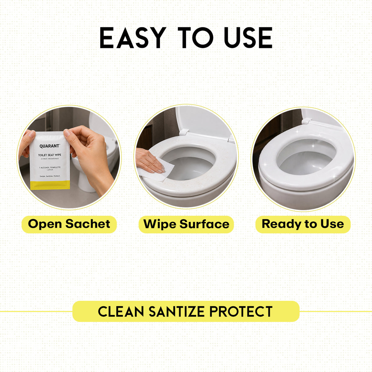 QUARANT Toilet Seat Wipes