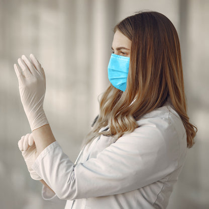 QUARANT Latex Disposable Hand Gloves  (Medium, Pack of 100)
