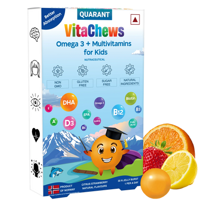 VitaChews Omega 3 Fish Oil + Multivitamin Gummies for Kids