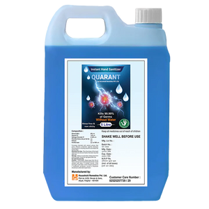 QUARANT 80% Alcohol Based Instant Hand Sanitizer Refill Pack, Kills 99.95% Germs, WHO Recommended Formula & FDA Approved (5 Litre Can)