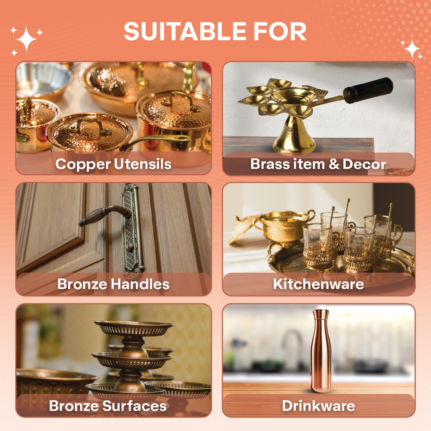Copper, Brass & Bronze Metal Cleaner Spray