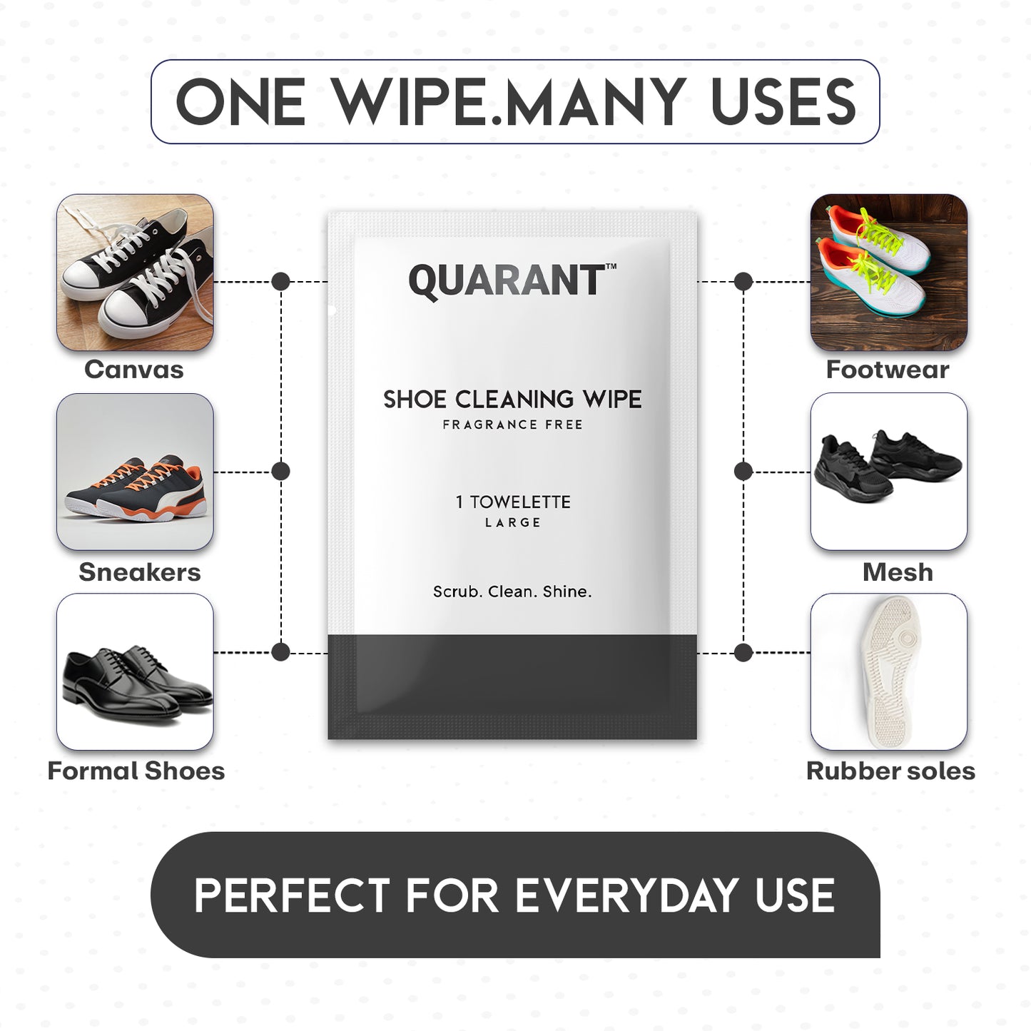 QUARANT Shoe Cleaning Wipes