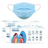 QUARANT Kids 3 Ply Disposable Surgical Face Mask for Children Aged 5 to 12 Years (Blue)
