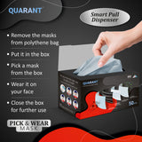 QUARANT 4 Ply Activated Carbon Surgical Face Mask with Adjustable Nose Pin - QUARANT Store