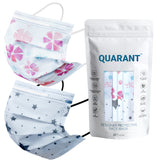 QUARANT 4 Ply Designer Protective Surgical Face Mask with Adjustable Nose Pin (White Combo) - QUARANT Store